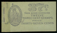 # 501b BK62 COMPLETE BOOK, VF OG NH, cover has been reattached, RARE BOOKLET