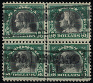 # 524 VF, Vertical Block, nicely centered, Tough to find!