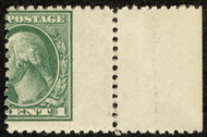 # 525 Misperfed OG NH, sheet margin shift, Half of Stamp