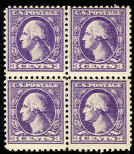 # 530a F/VF OG NH, Double Impression, Block, Super!