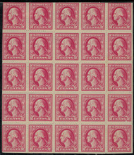 # 532 VF/XF OG NH/LH, PRIVATE WILSON ROULETTE, w/PF (12/91) CERT,   15 stamps NH,  very rare intact block,  SCARCE!