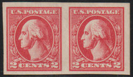 # 534a VF/XF OG VLH, Imperf Pair, Beautiful color!