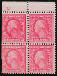 # 546 F/VF OG NH, Block with STAR,   super color, RARE BLOCK, nice price!