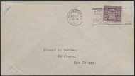 # 570 Frist Day Cover, "Worden Cover".  A super cover, RARE!