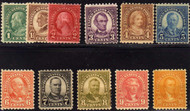 # 581 - 591 F/VF OG H, some faults, nice looking set, low price