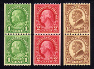 # 604 - 606 F/VF OG NH, Nice Set of Pairs! (Stock Photo - You will receive a comparable stamp)