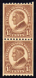 # 605 F/VF OG NH Pair, Rich Coloring! (Stock Photo - You will receive a comparable stamp)