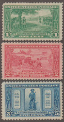 # 617 - 619 F/VF OG Hr, nice set, low price