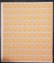 # 638 6c Garfield,  VF OG NH, sheet of 100, super fresh color, post office fresh sheet,  NICE