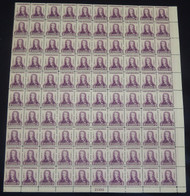 # 726 3c Oglethorpe, VF to XF OG NH, Full Sheet of 100, Post Office Fresh!  A select sheet with many gradable stamps!  QUALITY SHEET!