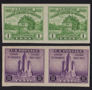 # 730a, 731a F/VF (or better) OG NH, Nice Set of Pairs! (Stock Photo - You will receive a comparable stamp)