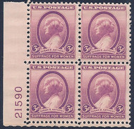 # 784 F/VF or better OG NH, plate block of 4, nice  (stock photo - position and plate number collectors - please inquire for special requests)