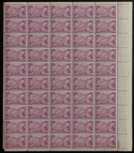 # 795 3c Northwest Territory, F/VF OG NH, sheet of 50, nice sheet **Stock Photo - you will receive a comparable sheet**