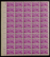 # 798 3c Constitution, F/VF OG NH, sheet of 50, nice sheet