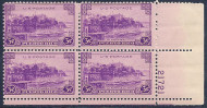 # 801 Puerto Rico, F/VF or better OG NH, plate block of 4  (stock photo - position and plate number collectors - please inquire for special requests)
