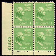 # 804 F/VF OG NH Plate Block of 4, Bold Color! (stock photo - position and plate number collectors - please inquire for special requests)