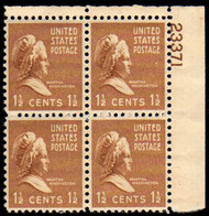 # 805 F/VF OG NH Plate Block of 4, Nice! (stock photo - position and plate number collectors - please inquire for special requests)
