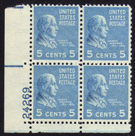# 810 F/VF OG NH, Plate Block of 4, Deep Color!  (stock photo - position and plate number collectors - please inquire for special requests)