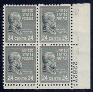 # 828 F/VF OG NH, Plate Block of 4, Nice! (stock photo - position and plate number collectors - please inquire for special requests)