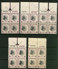 # 832 XF-SUPERB OG NH, price is per 1 plate block, tell us which one you want, Super Fresh!