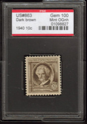 866 GEM OG NH, w/PSE (GRADED 100, ENCAPSULATED), Tougher value to