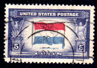 # 913a VF, reversed colors,  well centered, very nice!