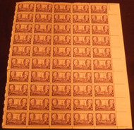 # 941 3c Tennessee Statehood, Full Sheet, F/VF OG NH or better, post office fresh, STOCK PHOTO