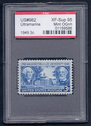 # 982 XF-SUPERB OG NH, w/PSE (GRADED 95, ENCAPSULATED),