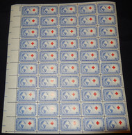 #1016 3c International Red Cross, Full Sheet, F/VF OG NH or better post office fresh, STOCK PHOTO!