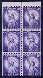 #1035a F/VF OG NH, Booklet pane of 6 (Stock Photo - You will receive a comparable stamp)