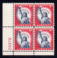 #1044A F/VF OG NH, Plate Block of 4, Crisp!  (stock photo - position and plate number collectors - please inquire for special requests)