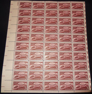 #1104 3c Brussels Expo, F-VF NH or better,  FULL SHEET, post office fresh, STOCK PHOTO