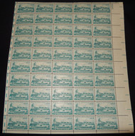 #1128 4c Arctic Explorations, Full Sheet, F/VF OG NH or better, post office fresh, STOCK PHOTO