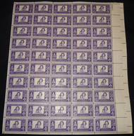 #1152 4c The American Women, Full Sheet, F/VF OG NH or better, post office fresh, STOCK PHOTO