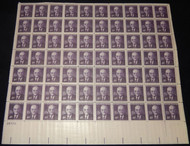 #1172 4c John Dulles, F-VF NH or better,  FULL SHEET, post office fresh, STOCK PHOTO