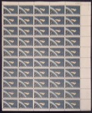 #1193 4c Project Mercury, F-VF NH or better,  FULL SHEET, post office fresh, STOCK PHOTO