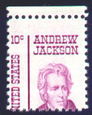 #1286 Misperfed OG NH 10c Andrew Jackson, mint