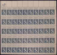 #1334 5c Finish Independence, F-VF NH or better,  FULL SHEET, post office fresh, STOCK PHOTO