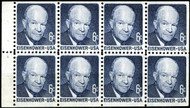 #1393a, DG,  6c Eisenhower,  Booklet Pane, Stock Photo