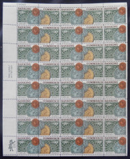 #1577-1578 10c Banking and Commerce, F-VF NH or better,  FULL SHEET, post office fresh, STOCK PHOTO