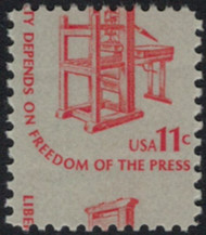 #1593 11c Printing Press, Misperfed OG NH, super nice