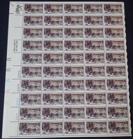 #1702 13c Christmas Winter Scene, VF OG NH, Full Sheet, Post Office Fresh, STOCK PHOTO!