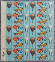 #2032-2035 20c Balloons, VF OG NH, Full Sheet, Post Office Fresh, STOCK PHOTO!