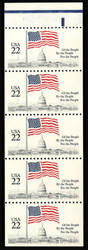 #2116a, 22c Flag over Capitol,  Booklet Pane