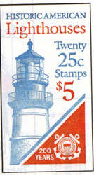 #2474a  BK171  $5.00 25c Lighthouses, COMPLETE BOOK F/VF NH, fresh book,