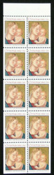 #2578a, (29c) Madonna and Child,  Booklet Pane