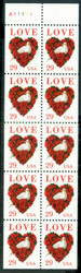 #2814a, 29c Love Dove,  Booklet Pane