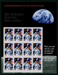 #2841, Sheet,  29c Moon Landing,  S.S., STOCK PHOTO