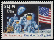 #2842 VF OG NH, nice moon landing stamp,  (stock photo - condition will be similar, we guarantee it.)