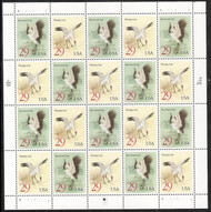 #2867 - 68, 29c Cranes,  Sheet, STOCK PHOTO